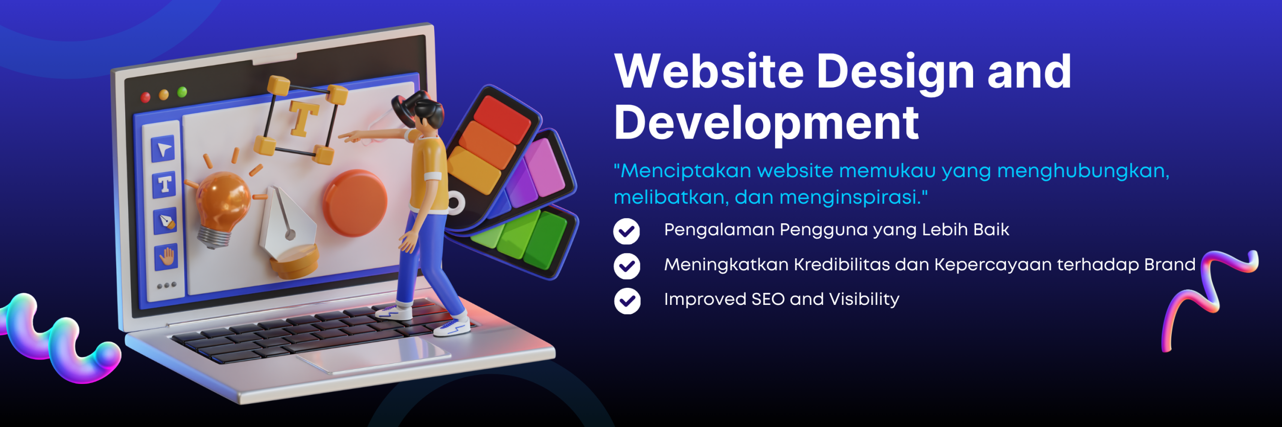 Blue White Modern Website Design And Development Twitter Header (1)