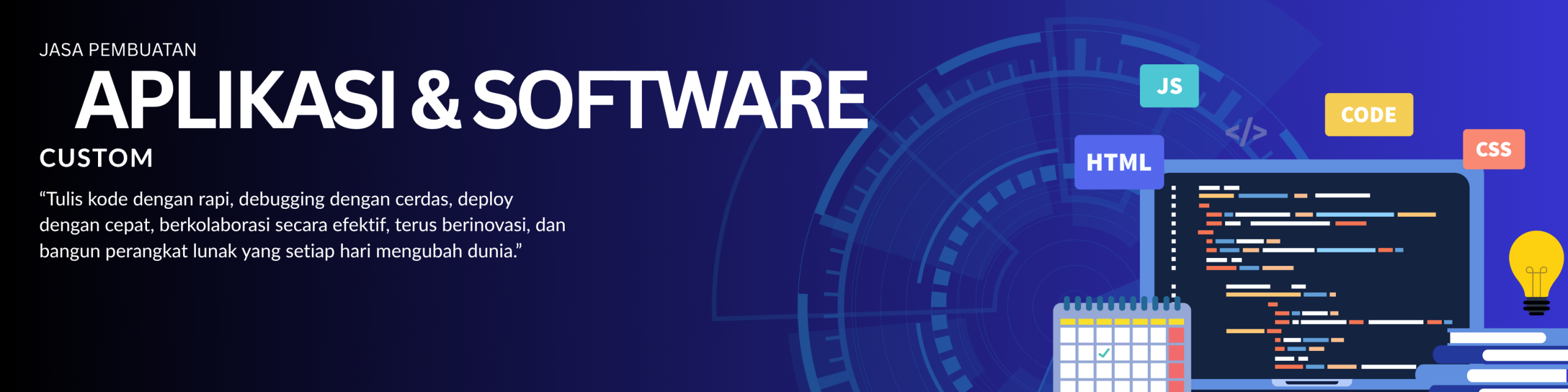 Programmer Modern Blue Linkedin Background Photo